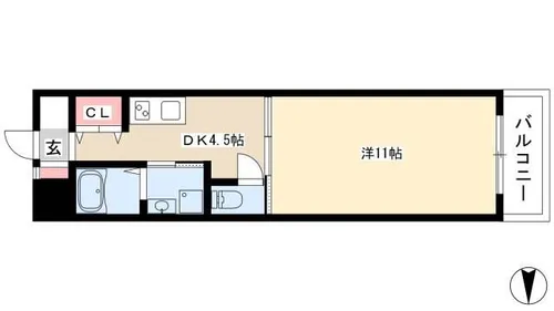 J-レジデンス栄Ⅱ【305号室】の間取り