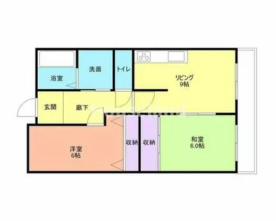 エスポワール紀ノ川【101号室】の間取り