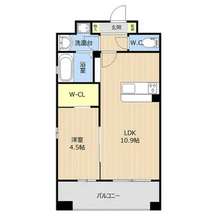 LIBTH高宮通り【6階】の間取り