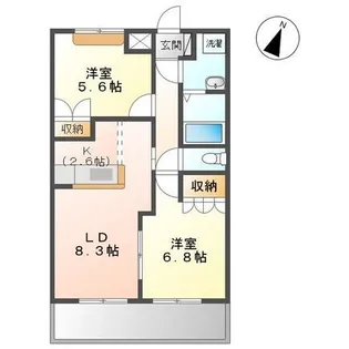 グランベール【1階】の間取り
