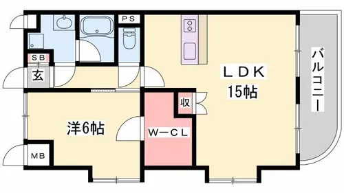 ヴェルドミールⅡ【1階】の間取り