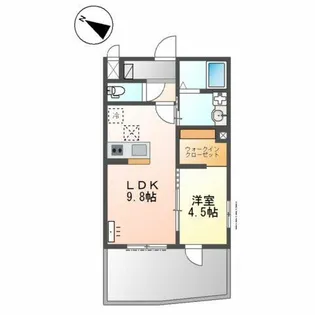 トレジャー東加古川【1階】の間取り