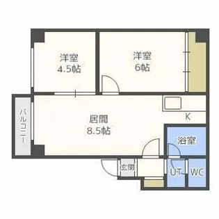 ノースシャトレー【505号室】の間取り