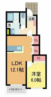 サンリット【1階】の間取り