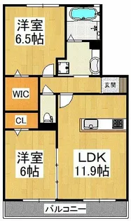 アヴァンセ和泉中央【1階】の間取り