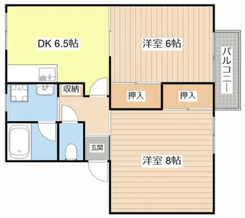エステート守山A棟【104号室】の間取り