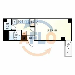 南船場マンション【4階】の間取り