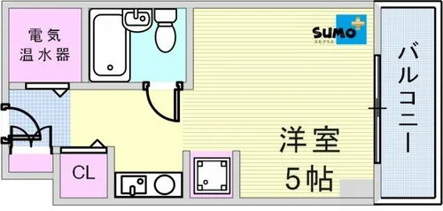 学園西カレッジハイツ【4階】の間取り