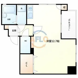 メロディーハイム大手通【7階】の間取り