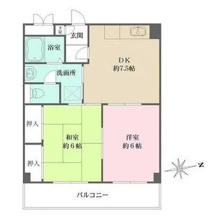 ミクロハイム【2階】の間取り