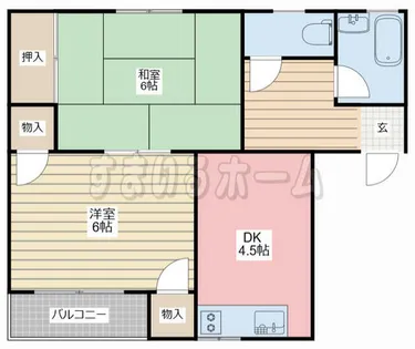 野里マンション【502号室】の間取り