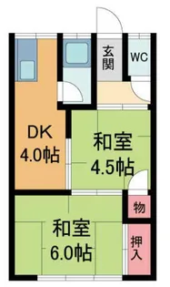 清和荘【103号室】の間取り