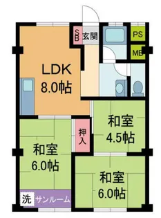 宝塚第一コーポラス【2階】の間取り