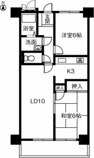 ウエストヒルズマルカ【102号室】の間取り
