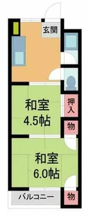 グレイス川西南館【3階】の間取り