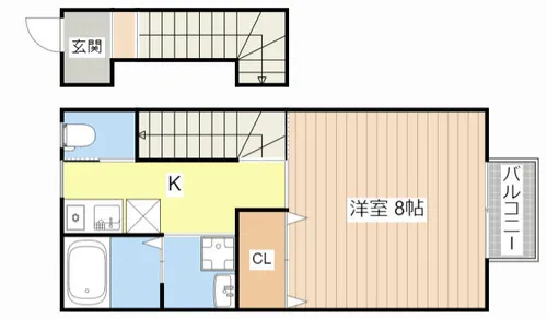 ブセナテラス1番館【2階】の間取り