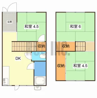 新和苑 東棟【1階】の間取り