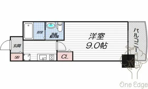 APRILE南森町【6階】の間取り