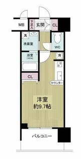 グランカーサ梅田北【12階】の間取り