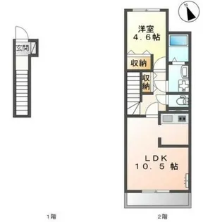 ミルキー・ウェイ【205号室】の間取り