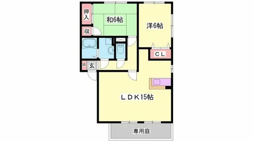 グラーンコート【201号室】の間取り