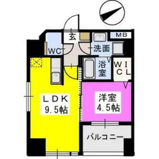 ベイシック薬院【7階】の間取り