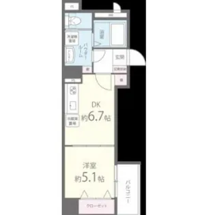 C.P.B.S【4階】の間取り