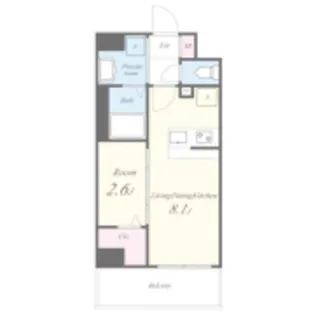 MAHORA天神【803号室】の間取り