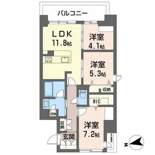 ケイマン【507号室】の間取り