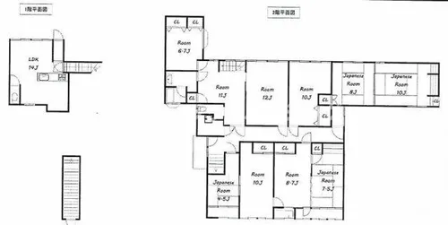 大阪府寝屋川市東香里園町【一戸建】の間取り