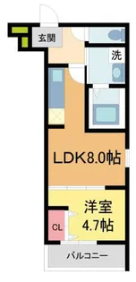 フジパレス香櫨園ノース【102号室】の間取り