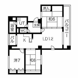 アルボール西道頓堀【4階】の間取り