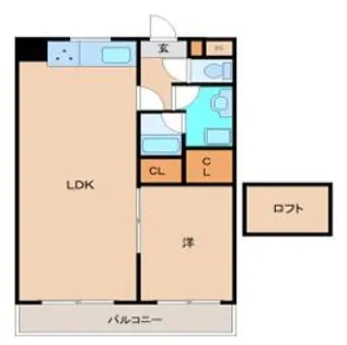 メゾン・ド・姫路野里【510号室】の間取り