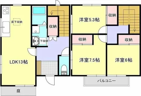 ハイツヤヒチ【103号室】の間取り