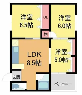 リバーコート【2階】の間取り