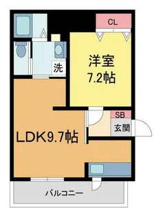 エルモ桜谷【1階】の間取り