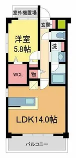 シュロス フォン コウナン【607号室】の間取り