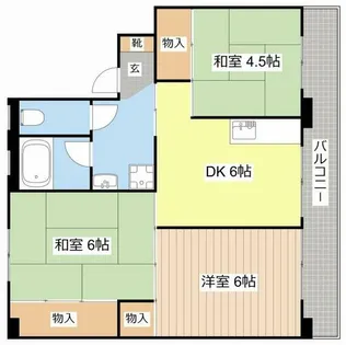 ビレッジハウス小堀1号棟【5階】の間取り
