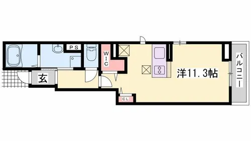サンセールⅦ【103号室】の間取り