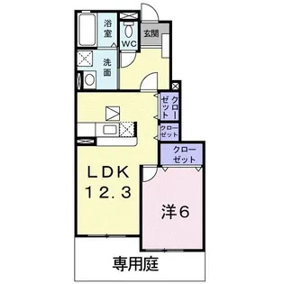 ウィステリア【1階】の間取り