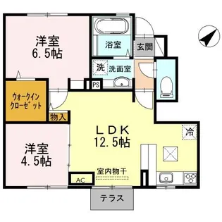 メゾンドハーモニーⅢ【1階】の間取り