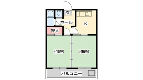 吉川ハイツ【1-C号室】の間取り
