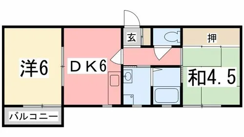 ミラベル【202号室】の間取り