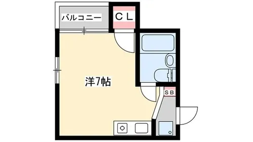 フローラル北平野【107号室】の間取り