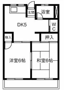 南荘マンション【201号室】の間取り