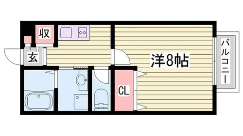 ベルフローラ【101号室】の間取り