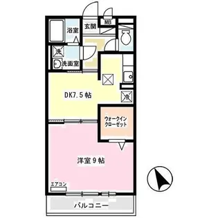 サンテ・レザンジュ B棟【B202号室】の間取り