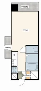 クリーンピア南大路時計台【806号室】の間取り