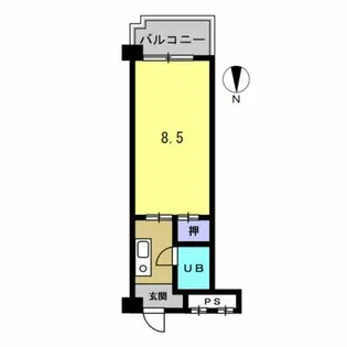 第6タツミビル【502号室】の間取り