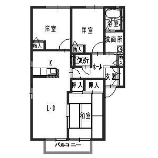 グリーンハイツR A棟【0101号室】の間取り